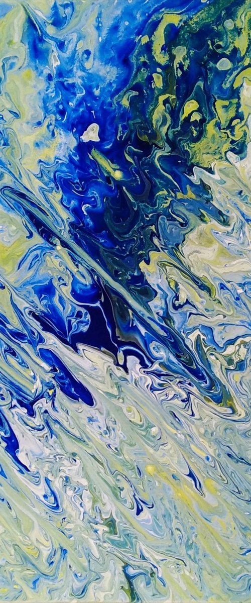 Abstract blue evanescence by Isabelle Lucas