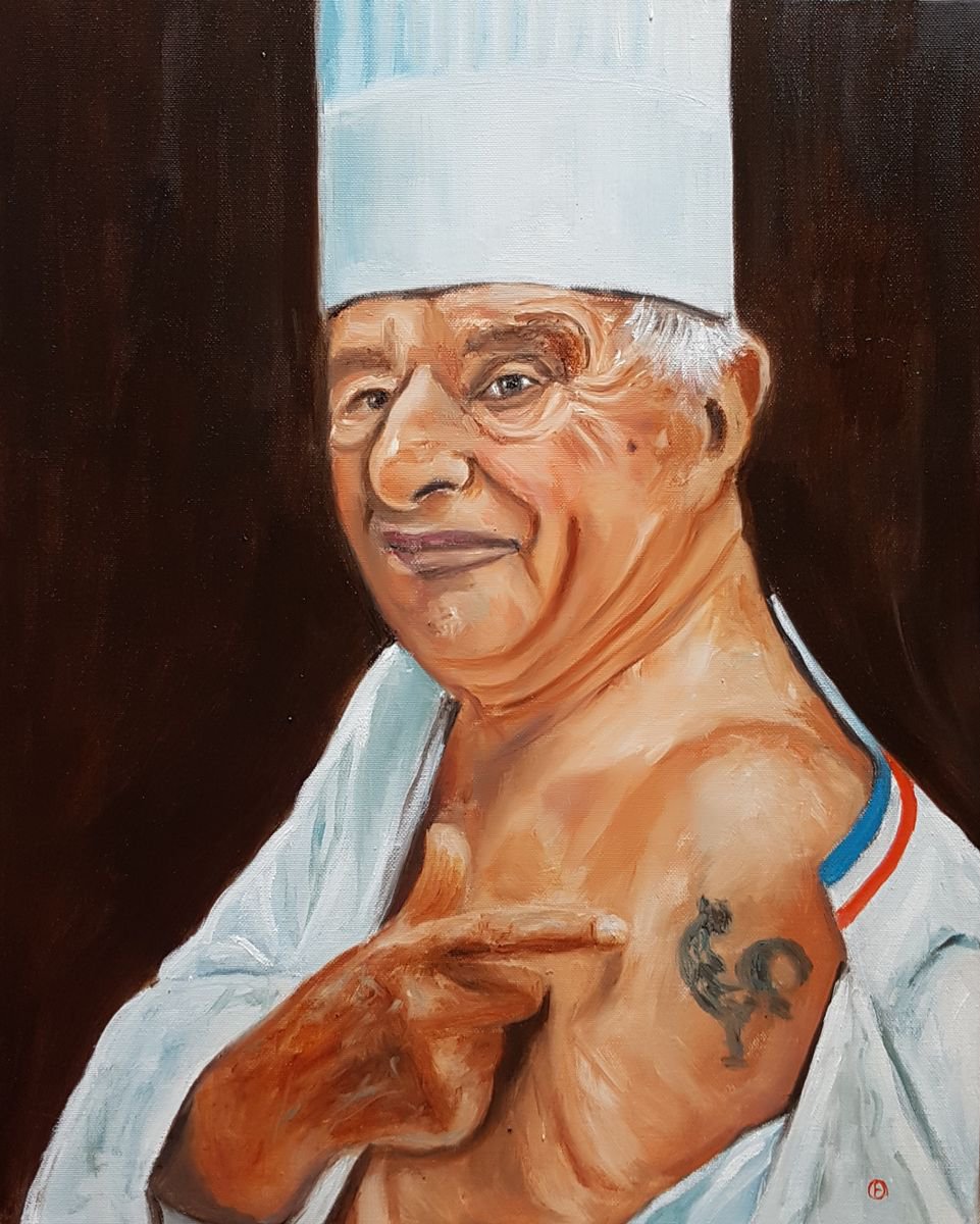 Paul Bocuse By Els Driesen, 16 X 20, Artwork For Sale On Artfinder
