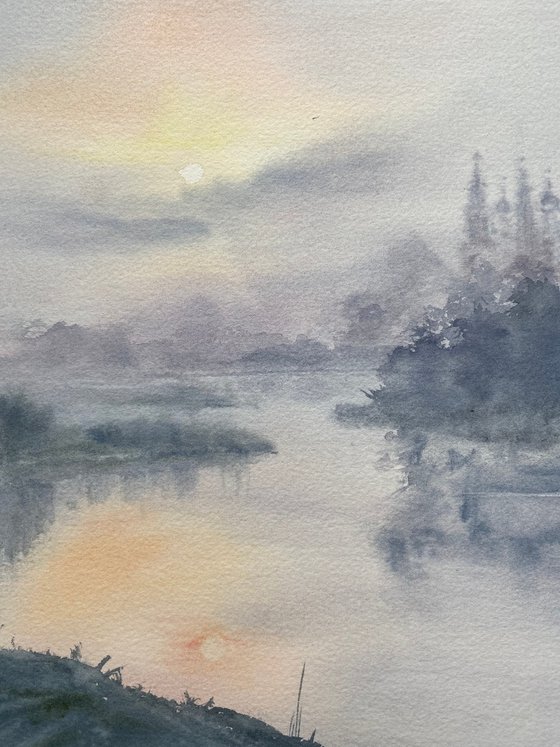 Fog over the river