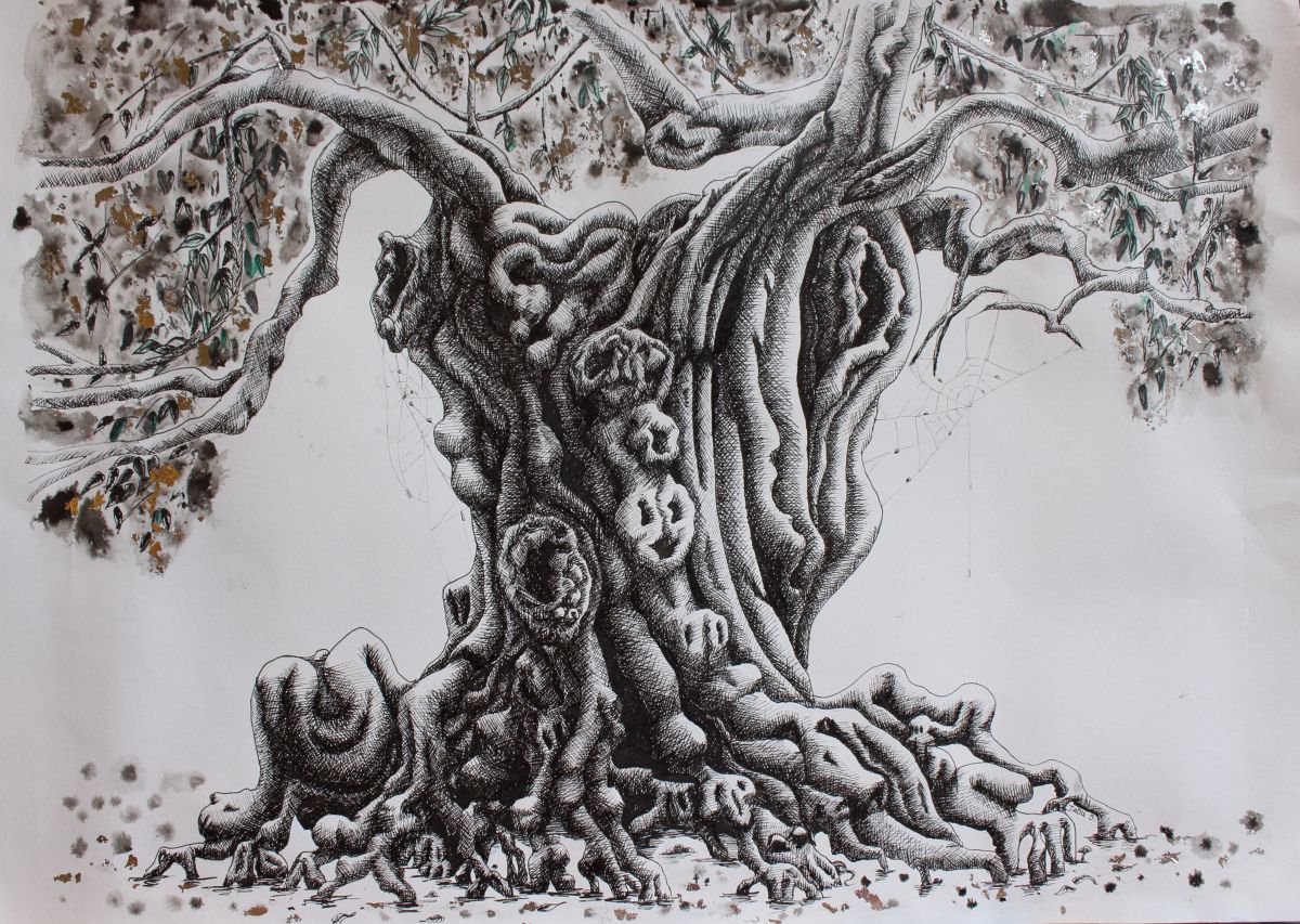 Spooky Olive Tree by Jadu Sheridan