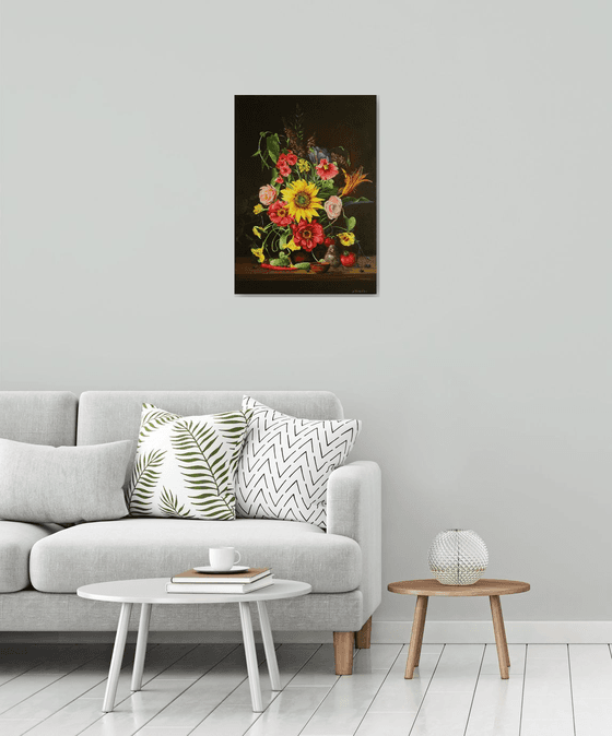 Sunflower and Summer Guest