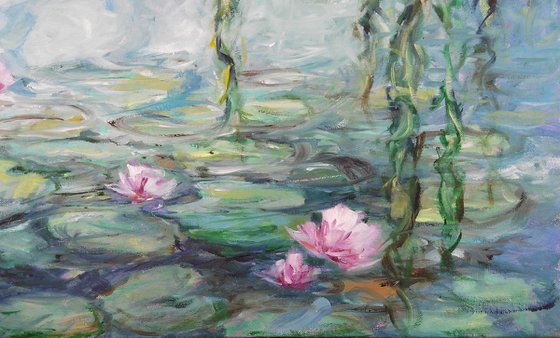 RESERVED for Juliet, Replica of Monet's water lilies 1919