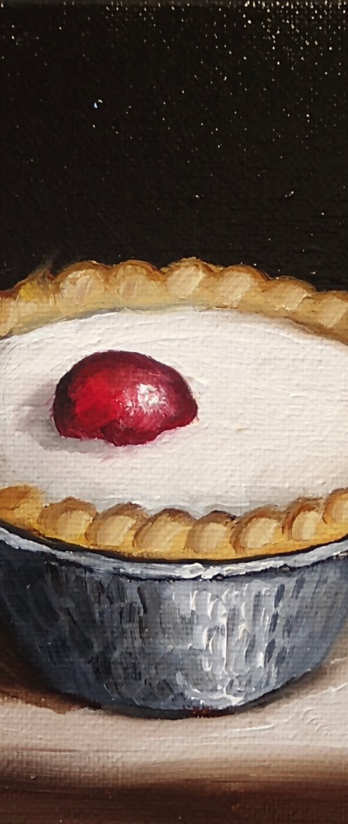 Bakewell tart still life by Jane Palmer Art