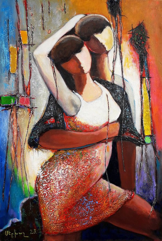 Love and passion(90x60cm, oil/canvas, ready to hang)