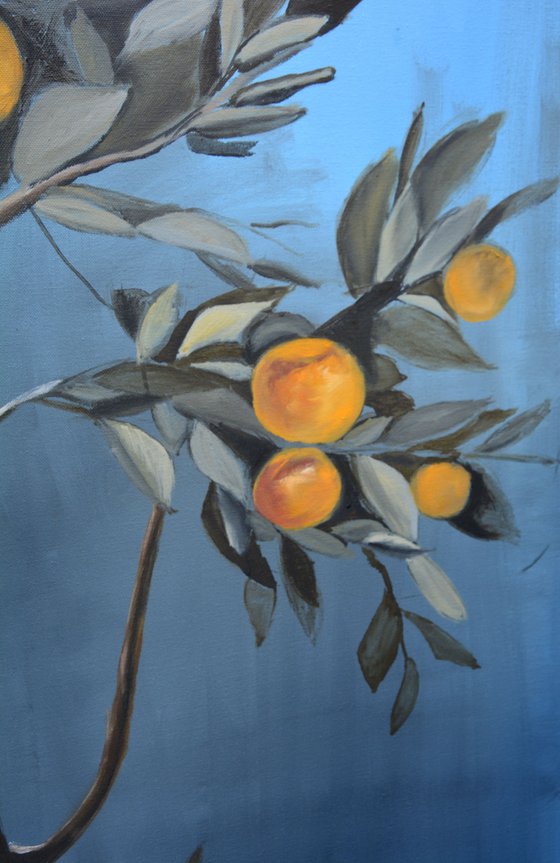 Orange tree painting, orange trees