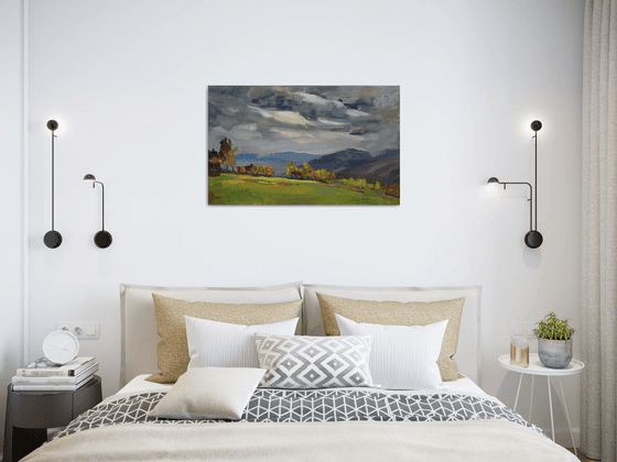 Autumn storm in the mountains