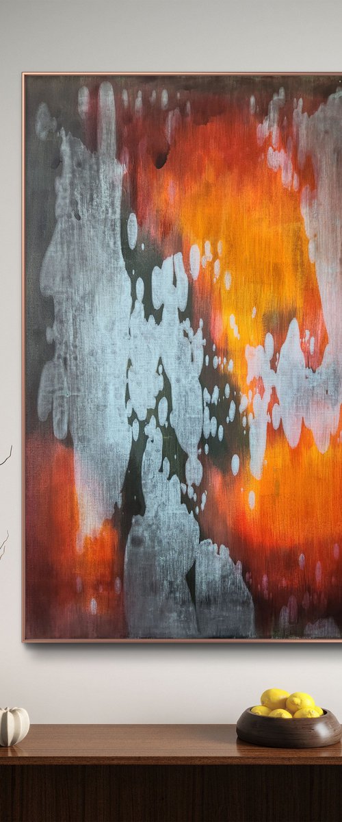 AFTERLIGHT III - Abstract Painting by Orvvet