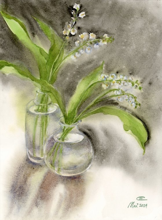 Lilies of the valley.