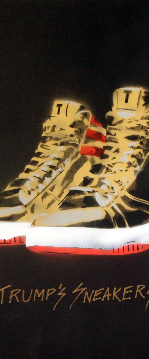 TRUMP'S SNEAKERS (BC). by Juan Sly