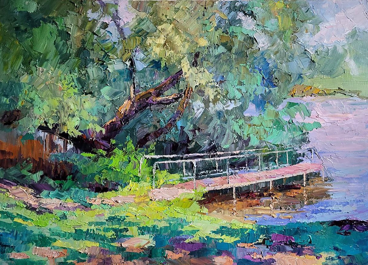 A Fallen Poplar By Boris Serdyuk, 28 X 20, Artwork For Sale On Artfinder