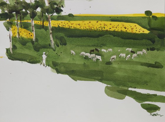Yellow green composition 5