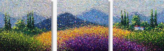 A Valley of Endless Light - triptych