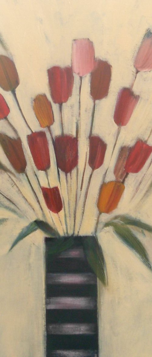 Mixed Tulips by Jan Rippingham