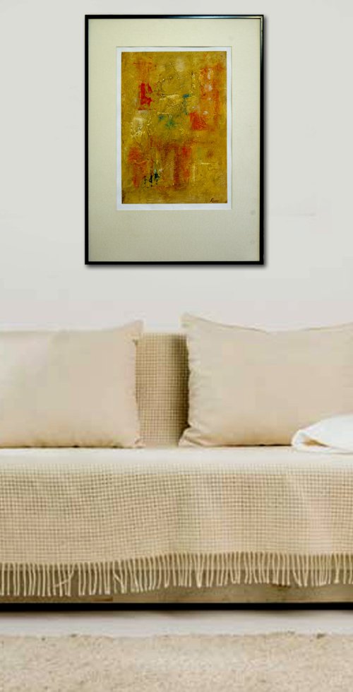 "Abstract Variations # 27". Matted and framed. by Rumen Spasov