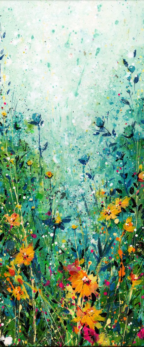 Mystic Meadow - Floral art by Kathy Morton Stanion by Kathy Morton Stanion