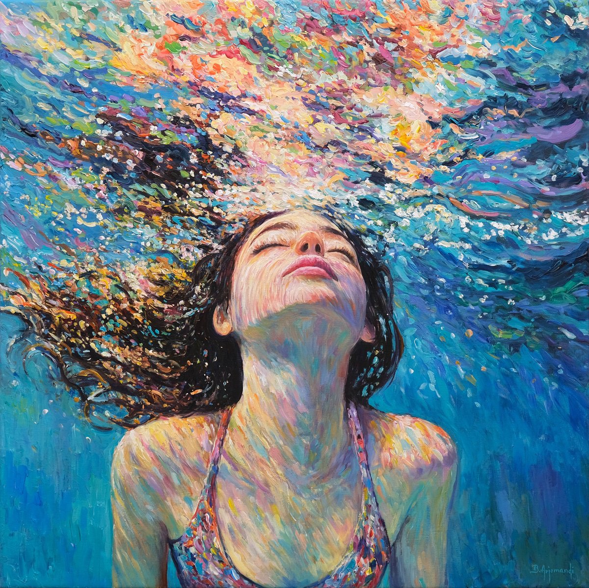 The Surface Of A Dream By Behshad Arjomandi, 31 X 31, Artwork For Sale On Artfinder
