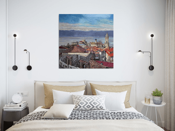 Sighnaghi, View over Alazani Valley