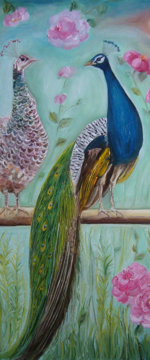 Mr. and Mrs. Peacock by Olga Knezevic