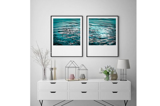 WATER MUSE  - Diptych Extra large abstract