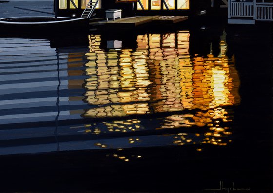 Yellow Ferry Dock / Night #2