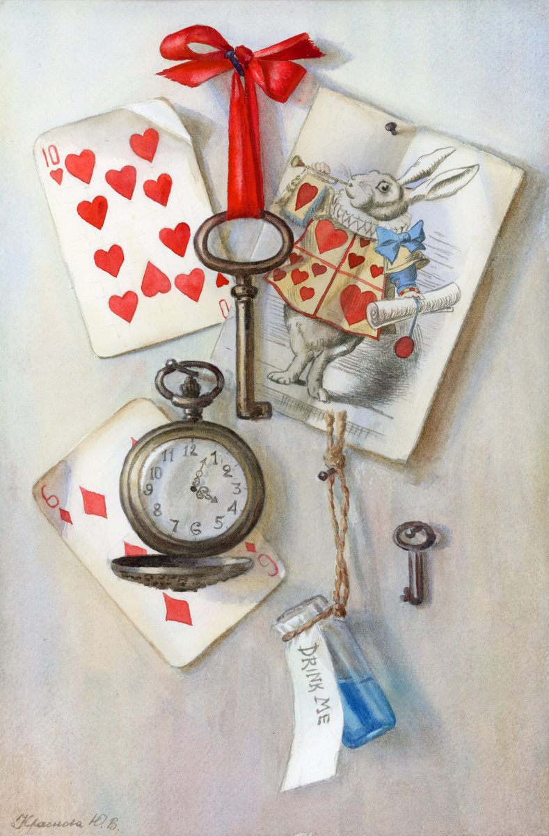 Photorealistic Still Life Watercolour By Yulia Krasnov, 8 X 12", For Alice, Original Artwork