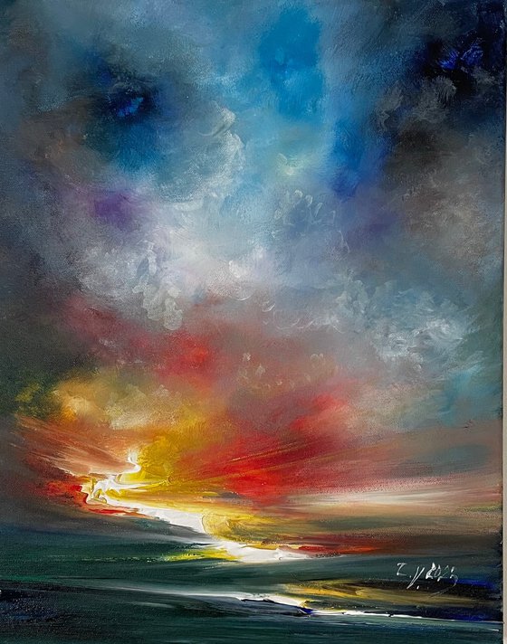 Universe of Love Acrylic painting by Timea Valsami | Artfinder