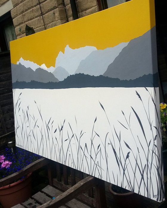 Across Windermere, The Lake District (LARGE painting)