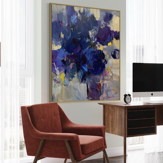 Abstract flowers. Evening bouquet
