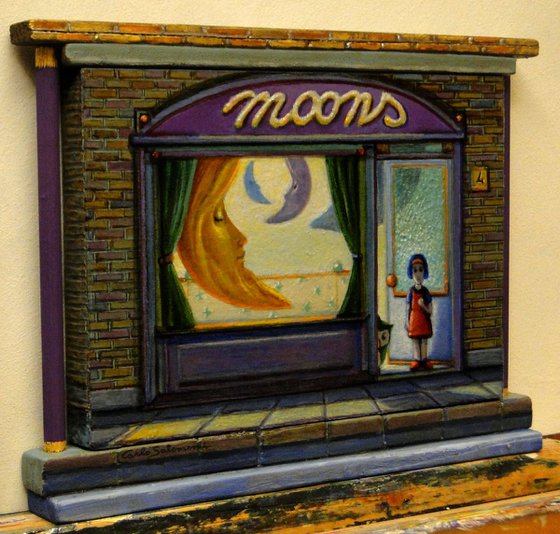 THE SHOP OF THE MOONS -(framed 3D effect)