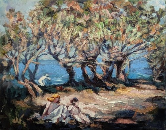 LANDSCAPE. BY THE LAKE