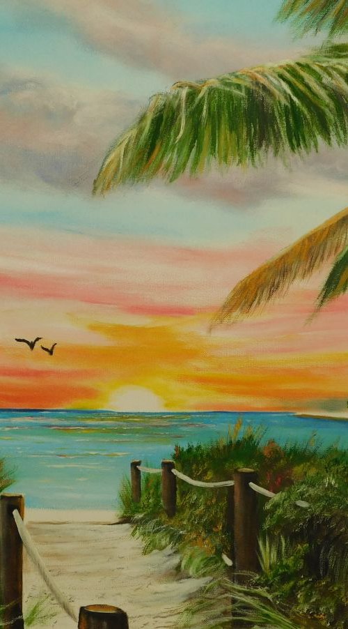 A Path To A Paradise Beach by Lloyd Dobson