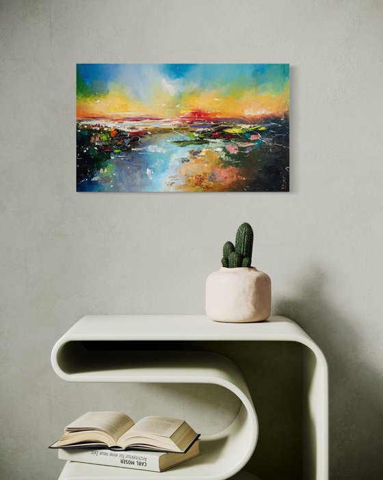 Impression of the sea sunset