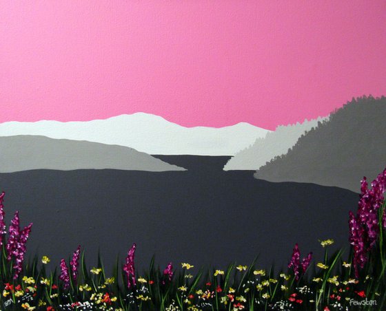Fewston Reservoir painting