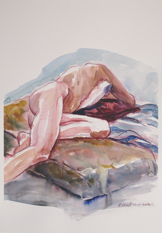 Reclining female nude