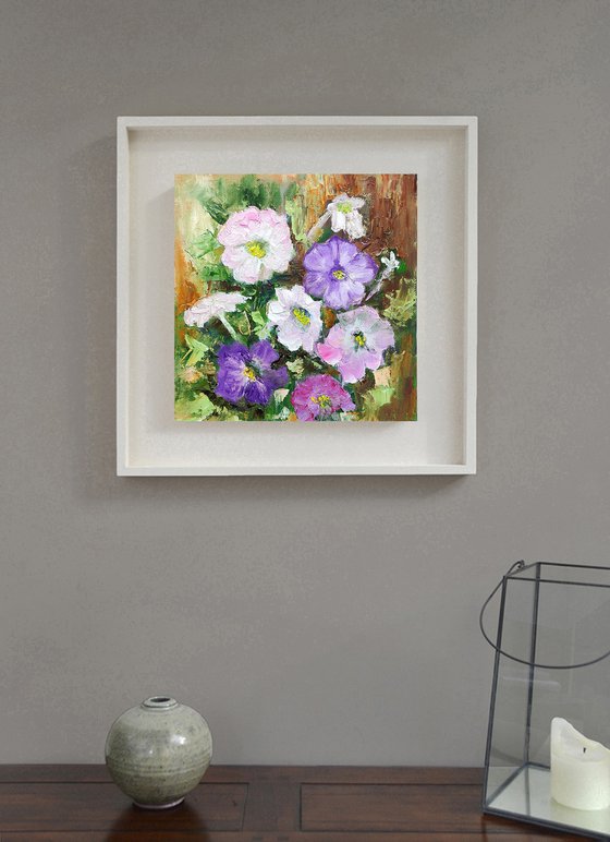 Petunia Flowers Painting