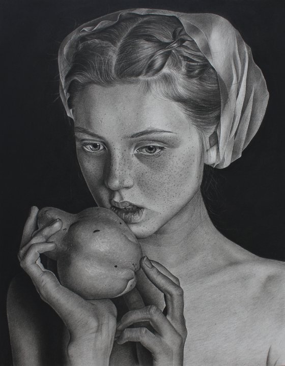 Girl With a Quince