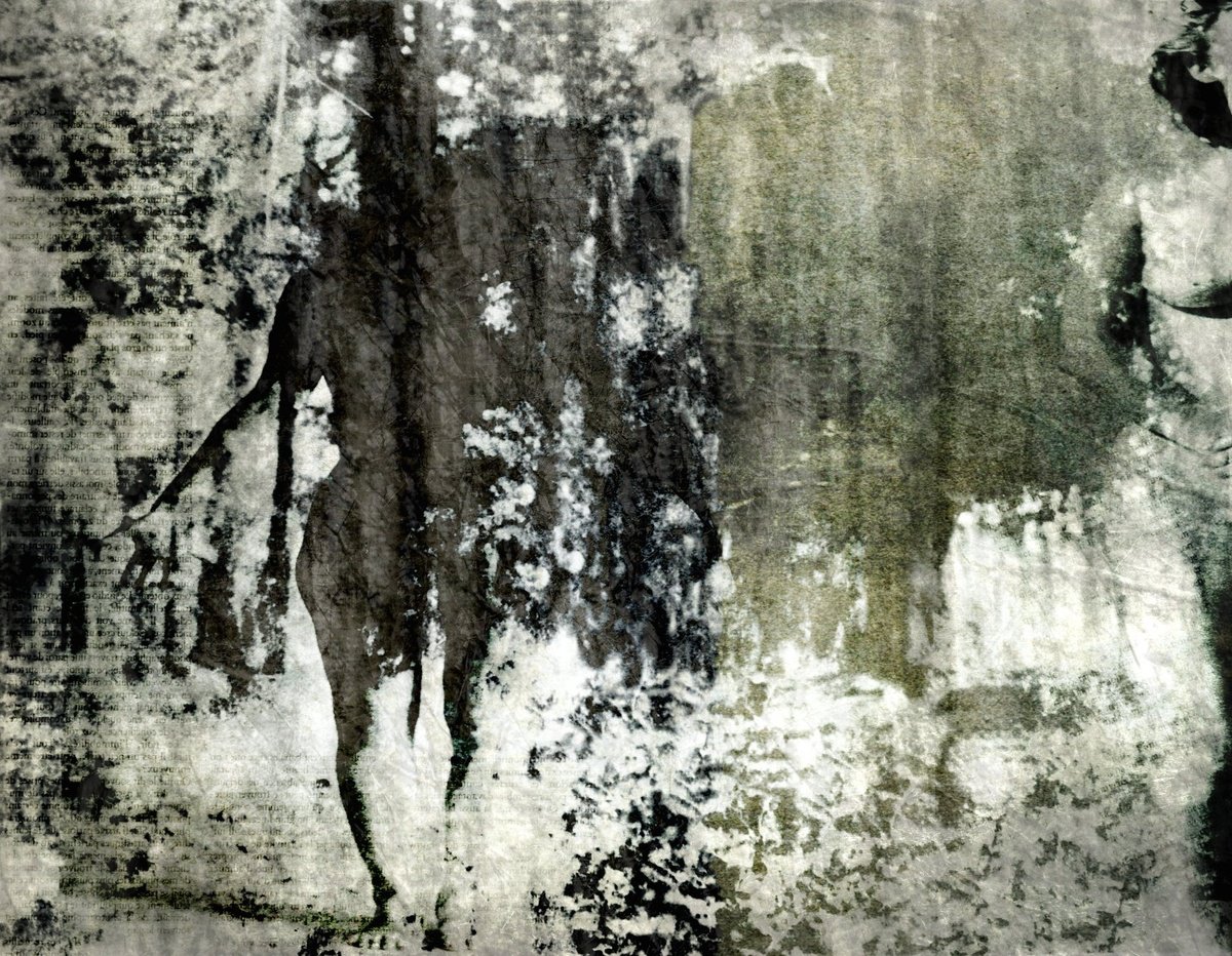 Surrealistic Portrait Photograph By Philippe Berthier, 30 X 24", Winter