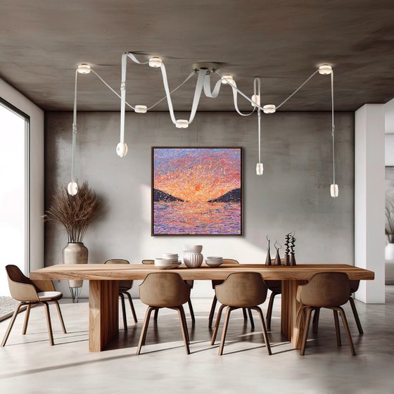 A Moment Held by Sunrise - framed