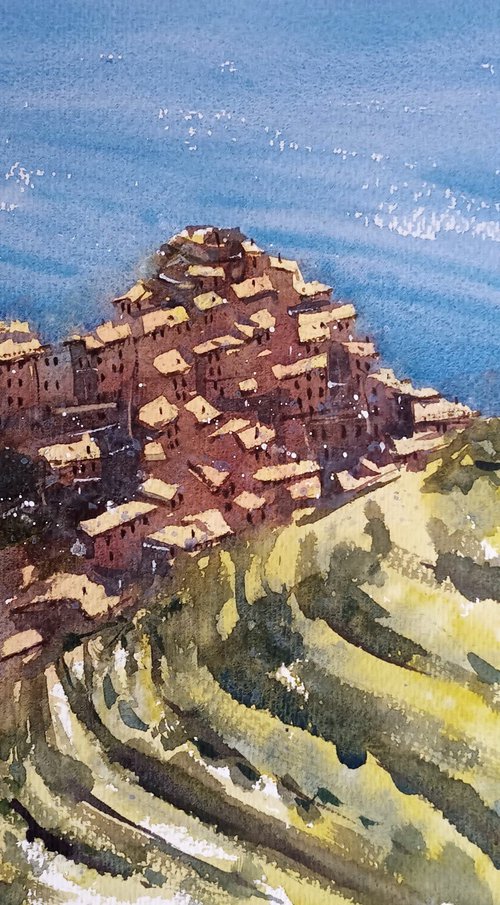 Manarola 5 terre by Tollo Pozzi