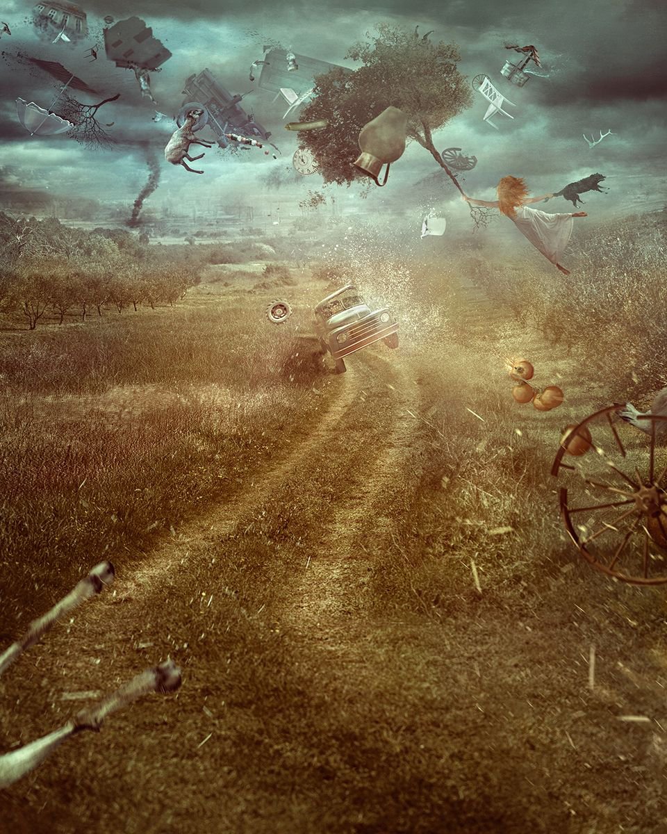 Surrealistic Animal Photograph By Nikolina Petolas, 30 X 37", Matacabras, Original Artwork