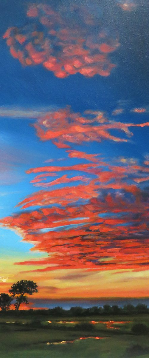 Red sky at night by Kerry Lisa Davies
