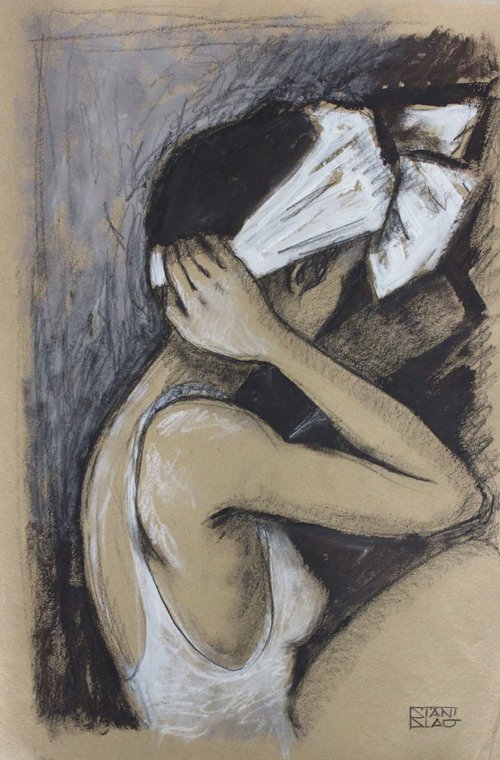 Girl with towel by Vincenzo Stanislao