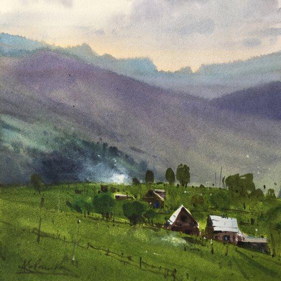 Sketch in the Carpathians