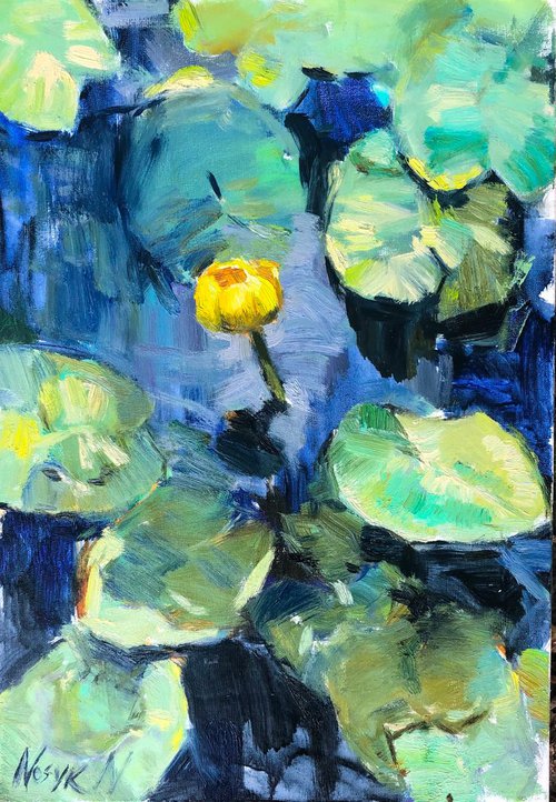 Last yellow flower by Nataliia Nosyk