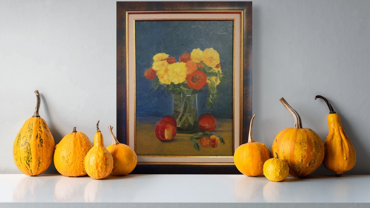 Marigolds By Madalina Gavrila, 18 X 23, Artwork For Sale On Artfinder