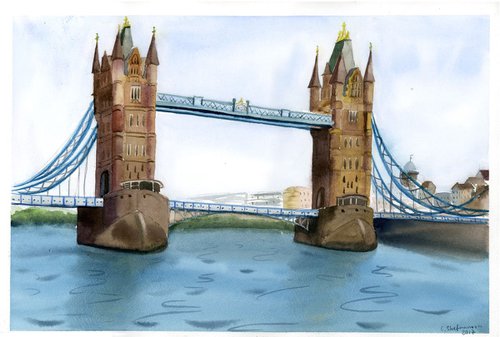 Tower Bridge London by Olga Shefranov (Tchefranov)