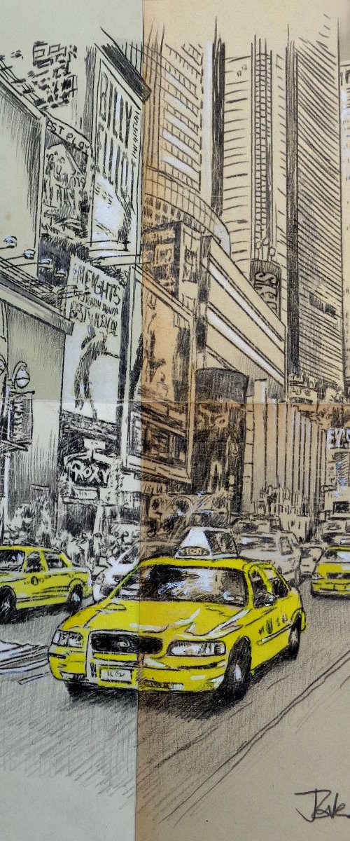 CITY SCENE  (New York study) by Loui Jover