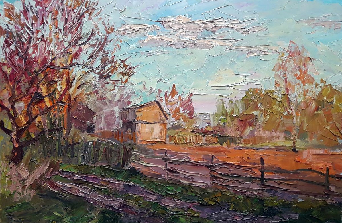Oil painting Evening Serdyuk Boris Petrovich nSerb833 by Boris Serdyuk
