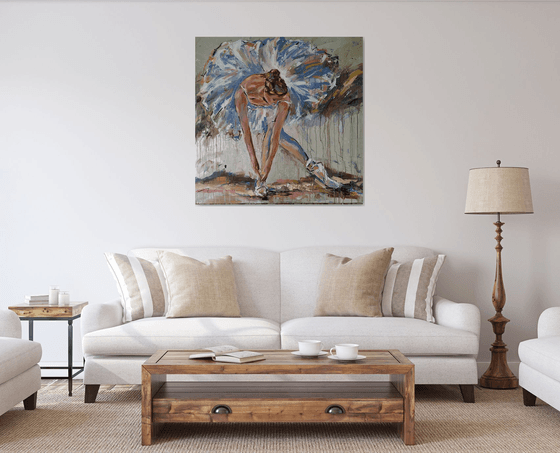 Magic Time  III- Ballerina painting-Ballet painting