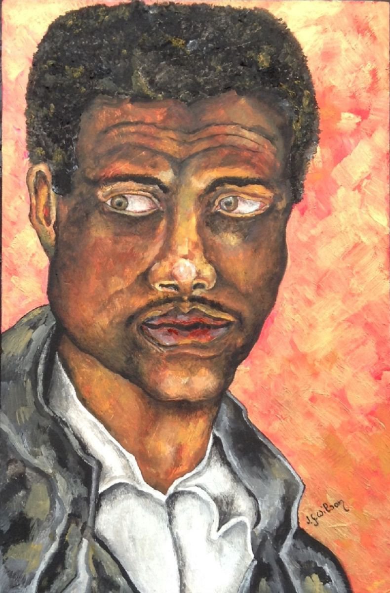 Portrait Oil Painting By Jg Wilson, 13 X 9, A Freind Of Mine, Original Artwork